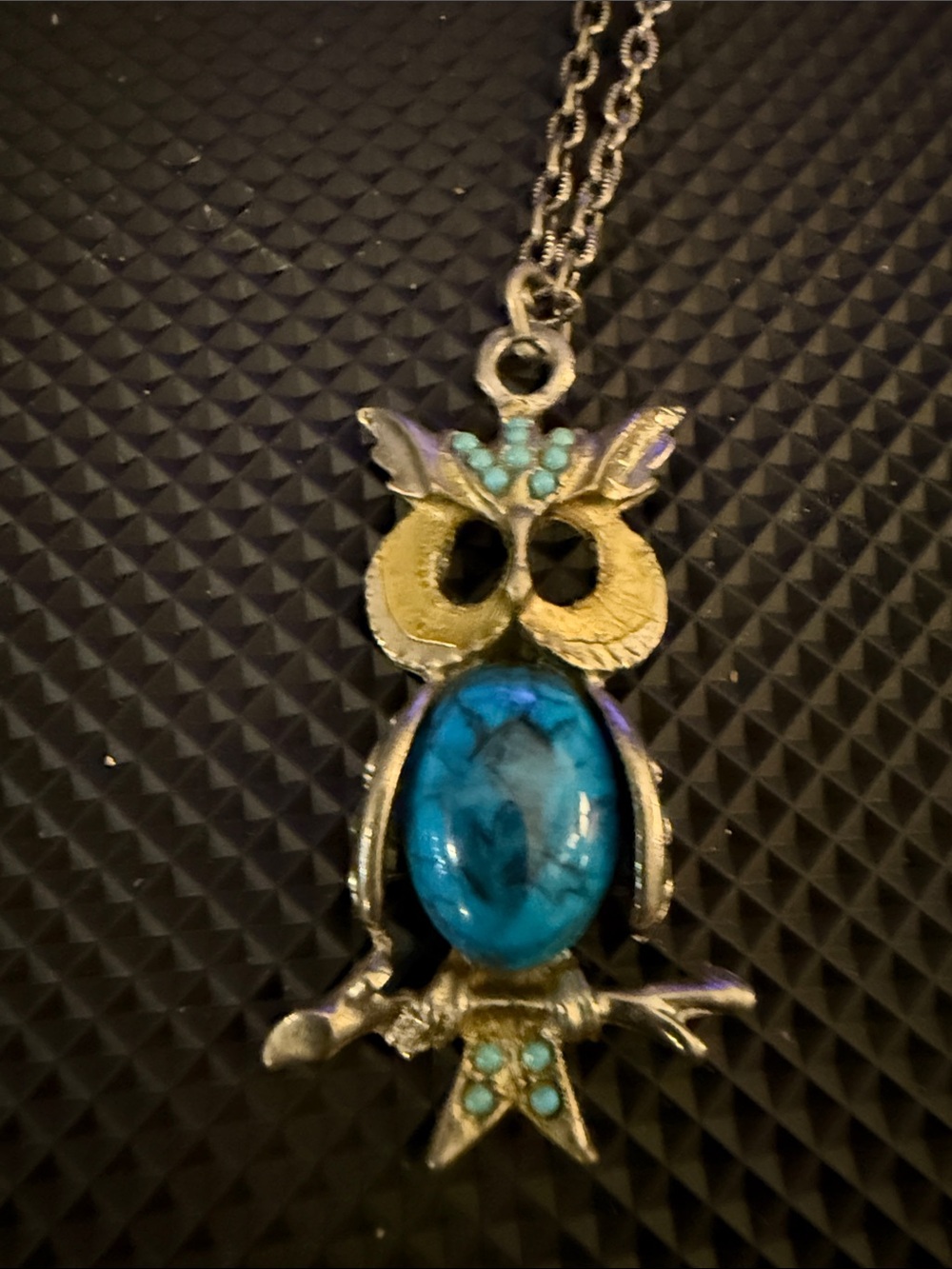 Turquoise Owl Pendant Necklace - Women Jewelry